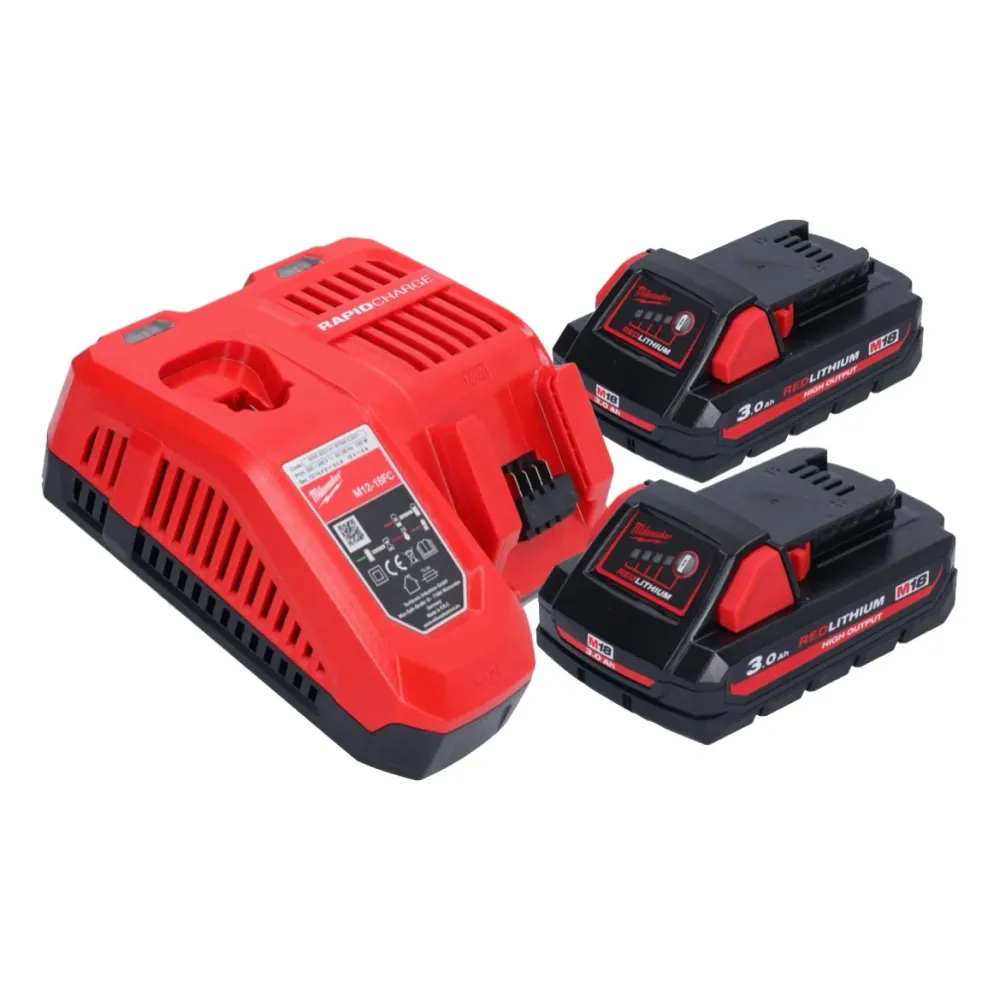 Amoladora recta baterí Milwaukee M18 FDGROVPDB-302X 18 V sin escobillas + 2x baterías 3.0 Ah + cargador + caja HD