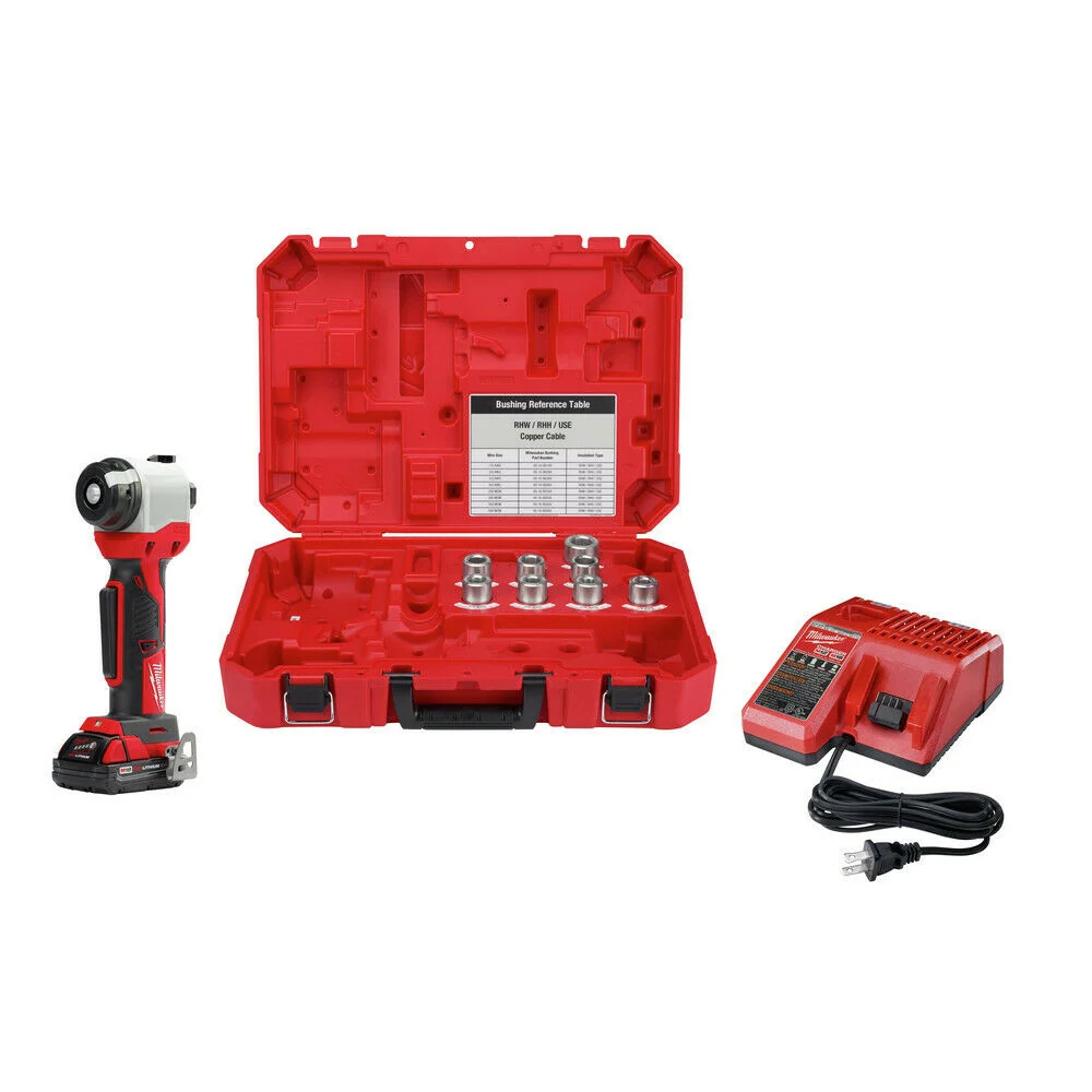 Kit pelacables M18 para Cables de cobre RHW / RHH /USE con casquillos y bateria M18 - Milwaukee