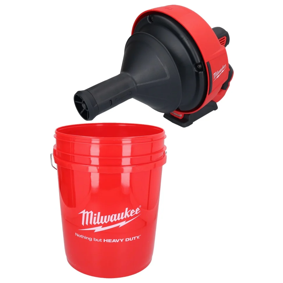 Limpiador de tuberías baterí Milwaukee M12 BDC6-0C 12 V (4933451634) + espiral + cubo - sin baterí, sin cargador