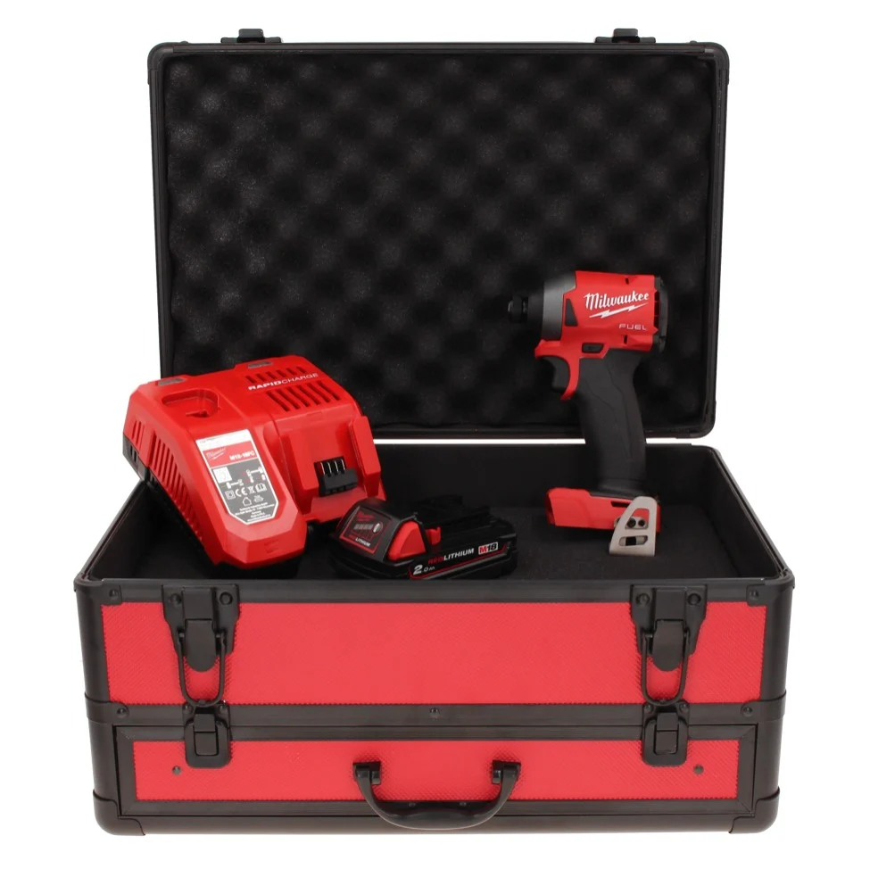 Llave de impacto baterí Milwaukee M18 FID2-201FC TX 18 V 1/4" 226 Nm + 1x baterí 2.0 Ah + cargador + maletín TX