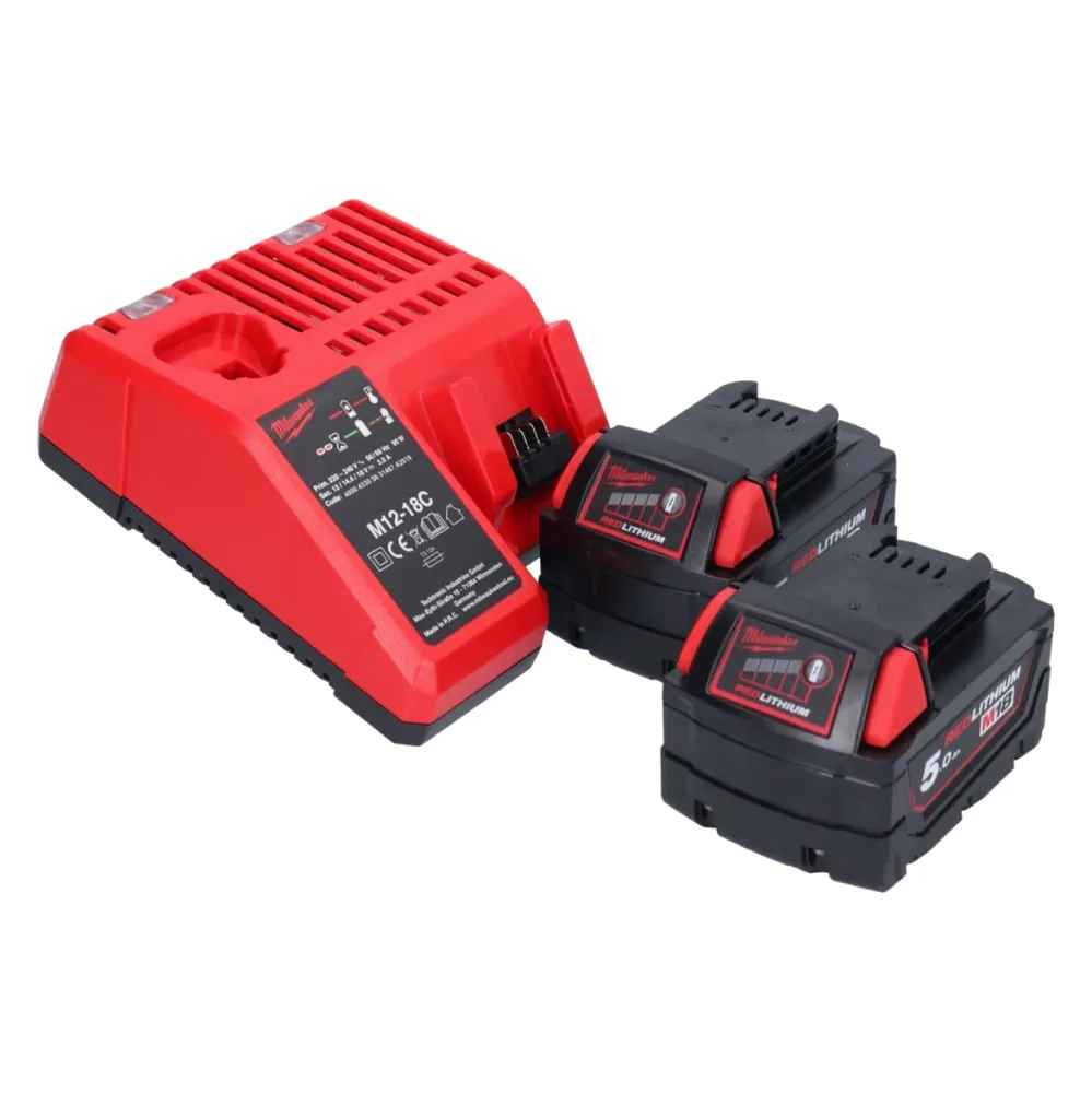 Martillo combinado baterí Milwaukee M18 CHPX-502 18 V 4.0 J SDS Plus Brushless + 2x baterías 5.0 Ah + cargador