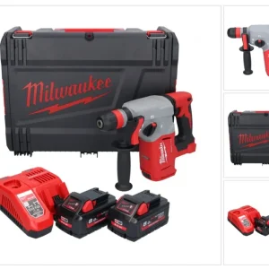 Martillo combinado sin cable Milwaukee M18 BLHX-802X 18 V 2,3 J sin escobillas + 2x baterí 8,0 Ah + cargador + caja HD