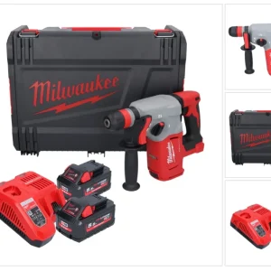 Martillo combinado sin cable Milwaukee M18 BLHX-552X 18 V 2,3 J sin escobillas + 2x baterí recargable 5,5 Ah + cargador +...