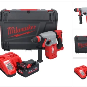 Martillo combinado sin cable Milwaukee M18 BLHX-801X 18 V 2.3 J Brushless + 1x baterí 8.0 Ah + cargador + caja HD