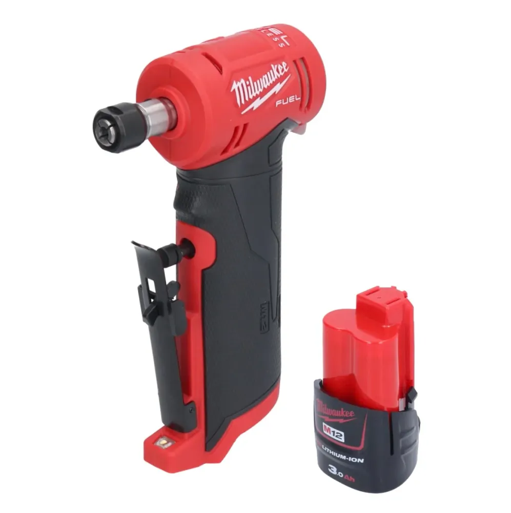 Milwaukee M12 FDGA-301 Amoladora recta angular 12 V 6 / 8 mm sin escobillas + 1x baterí 3.0 Ah - sin cargador