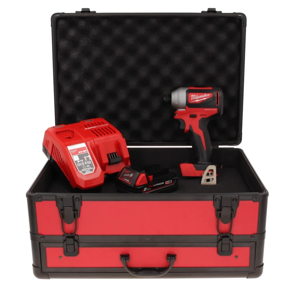 Milwaukee M18 BLID2-201FC TX Atornillador de impacto inalámbrico 18 V 180 Nm 1/4" sin escobillas + 1x baterí 2.0 Ah + carg...