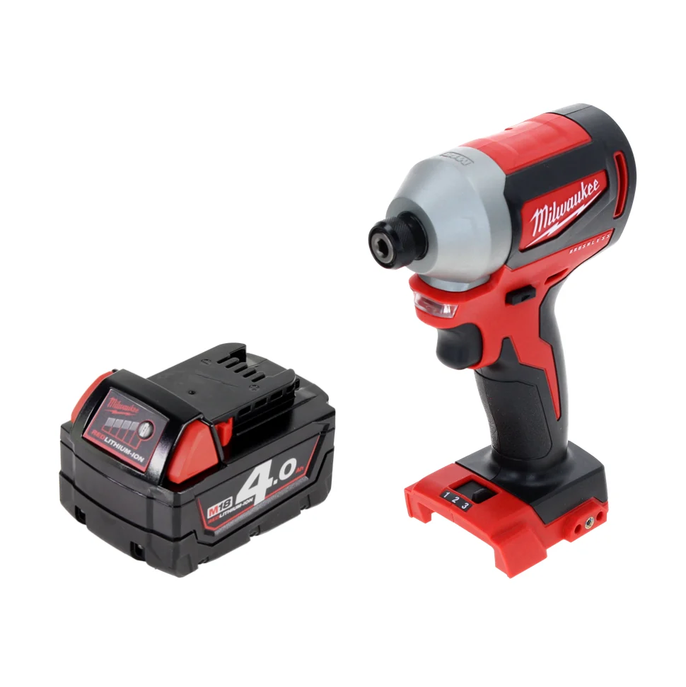 Milwaukee M18 BLID2-401 Llave de impacto sin cable 18 V 180 Nm 1/4" sin escobillas + 1x baterí recargable 4.0 Ah - sin car...