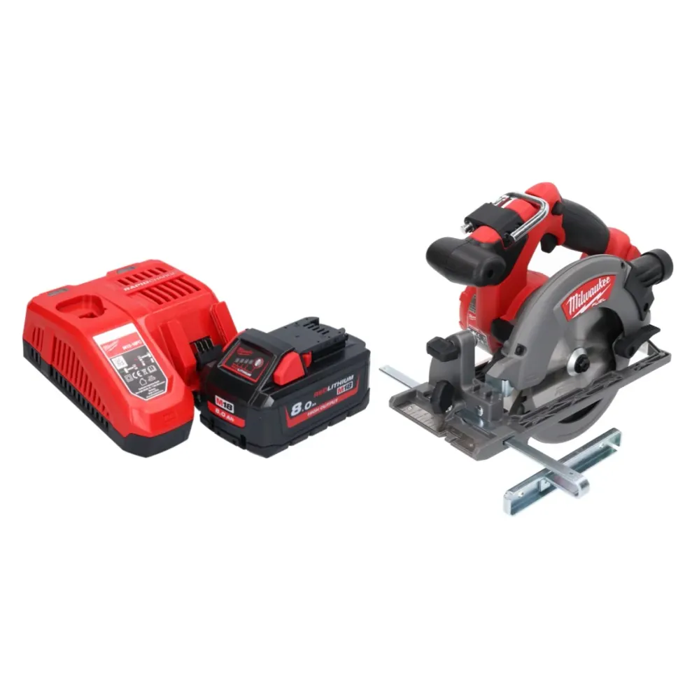 Milwaukee M18 CCS55-801 Sierra circular sin cable 18 V 165 mm + 1x baterí 8.0 Ah + cargador