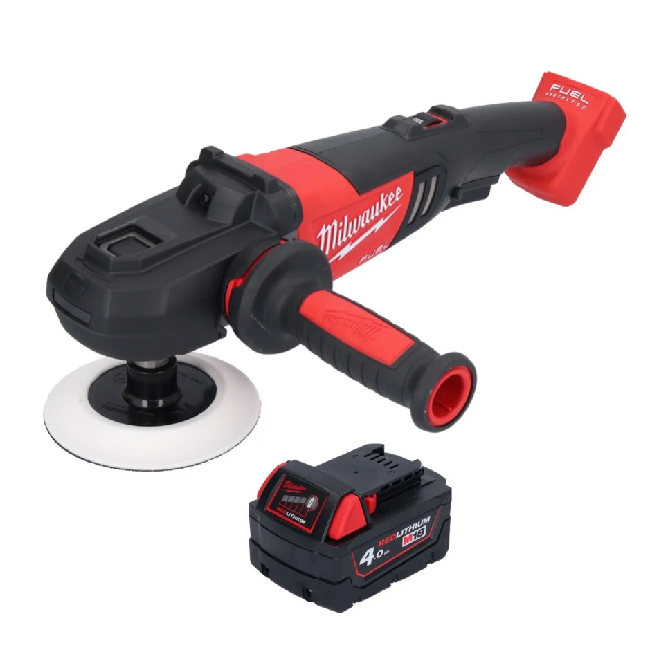Milwaukee M18 FAP180-401 Pulidora sin cable 18 V 180 mm sin escobillas + 1x baterí 4.0 Ah - sin cargador
