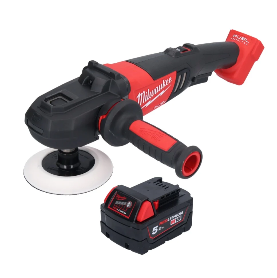 Milwaukee M18 FAP180-501 Pulidora sin cable 18 V 180 mm sin escobillas + 1x baterí 5.0 Ah - sin cargador