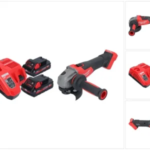 Milwaukee M18 FSAG115X-302 Amoladora angular sin cable 18 V 115 mm sin escobillas + 2x baterí recargable 3,0 Ah + cargador