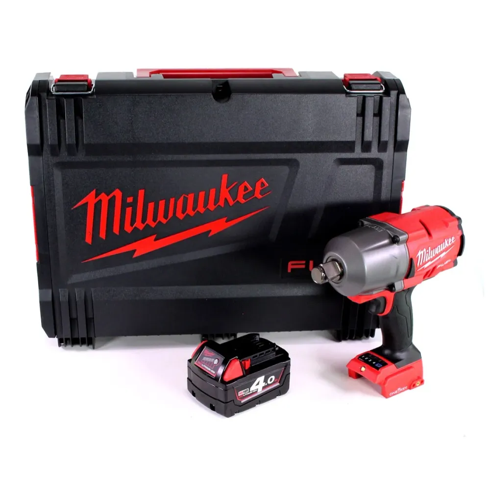 Milwaukee M18 ONEFHIWF34 401 llave de impacto inalámbrica 3/4" 18V 1627Nm + 1x baterí 4.0Ah + caja HD - sin cargador