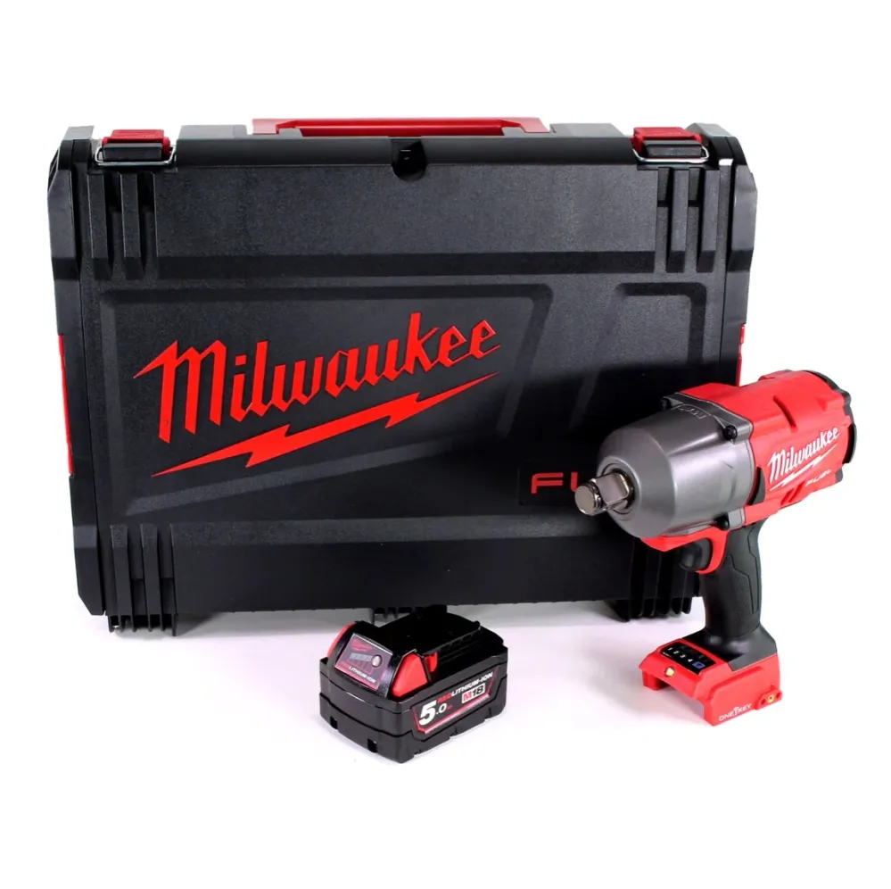 Milwaukee M18 ONEFHIWF34 501 llave de impacto inalámbrica 3/4" 18V 1627Nm + 1x baterí 5.0Ah + caja HD - sin cargador