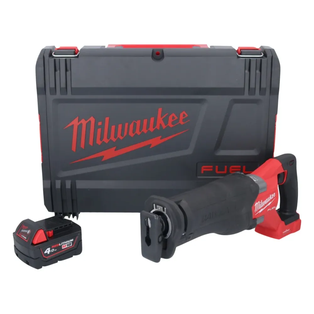 Milwaukee M18 ONEFSZ-401X baterí Sierra sable 18 V sin escobillas + 1x baterí 4.0 Ah + caja HD - sin cargador