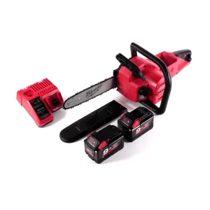 Motosierra baterí Milwaukee M18 FCHSC-902C 18 V 30 cm sin escobillas + 2x baterías 9,0 Ah + cargador