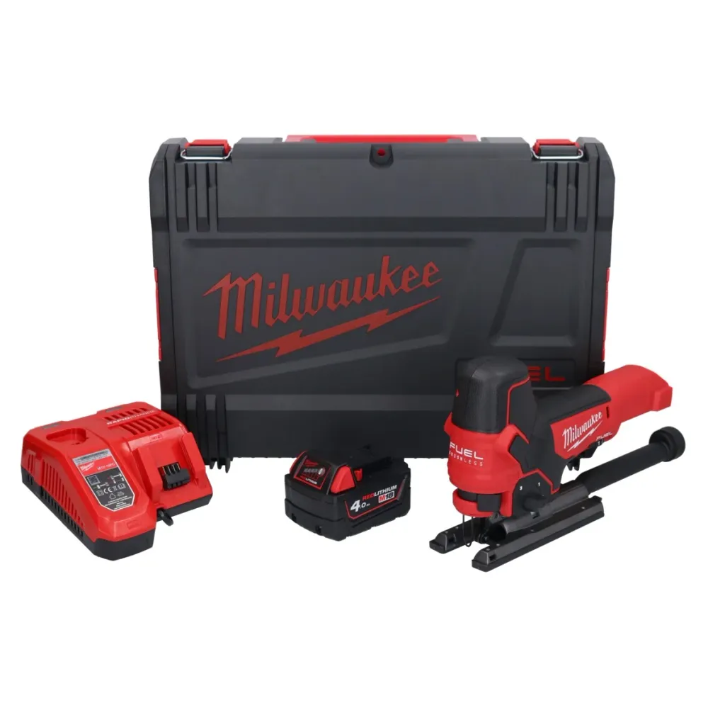 Sierra de calar baterí Milwaukee M18 FBJS-401X 18 V sin escobillas + 1x baterí 4.0 Ah + cargador + caja HD
