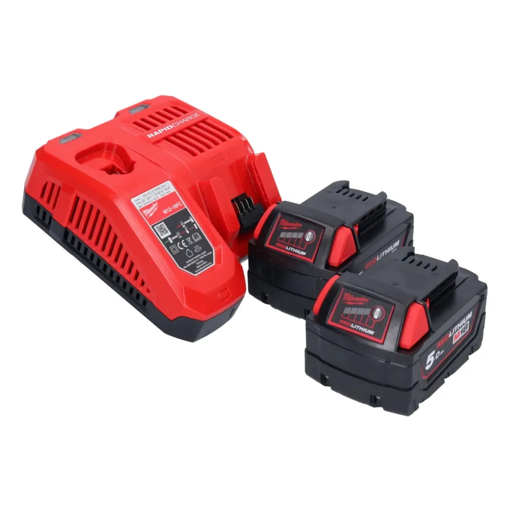 Sierra de calar baterí Milwaukee M18 FBJS-502X 18 V brushless + 2x baterí 5.0 Ah + cargador + caja HD