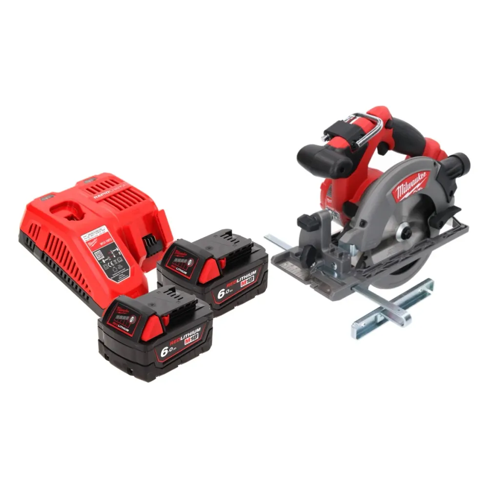 Sierra circular de baterí Milwaukee M18 CCS55-602 18 V 165 mm + 2x baterías 6,0 Ah + cargador