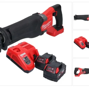 Sierra sable Milwaukee M18 FSZ-602 baterí 18 V sin escobillas + 2x baterías 6,0 Ah + cargador