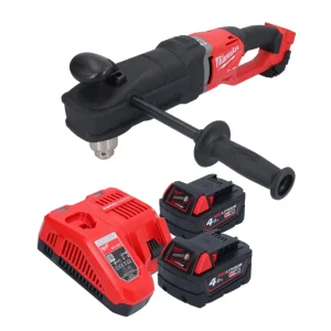 Taladro angular baterí Milwaukee M18 FRAD2-402 18 V 122 Nm sin escobillas + 2x baterías 4,0 Ah + cargador