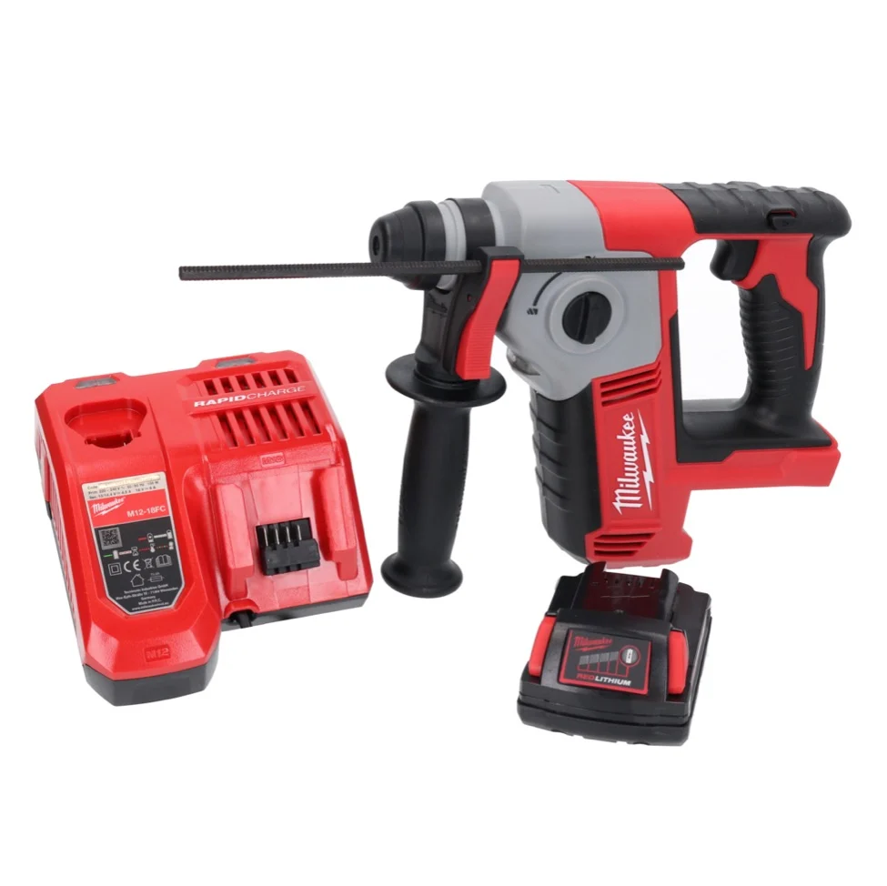 Taladro percutor baterí Milwaukee M18 BH-201FC 18 V 1,2 J SDS plus + 1x baterí 2,0 Ah + cargador