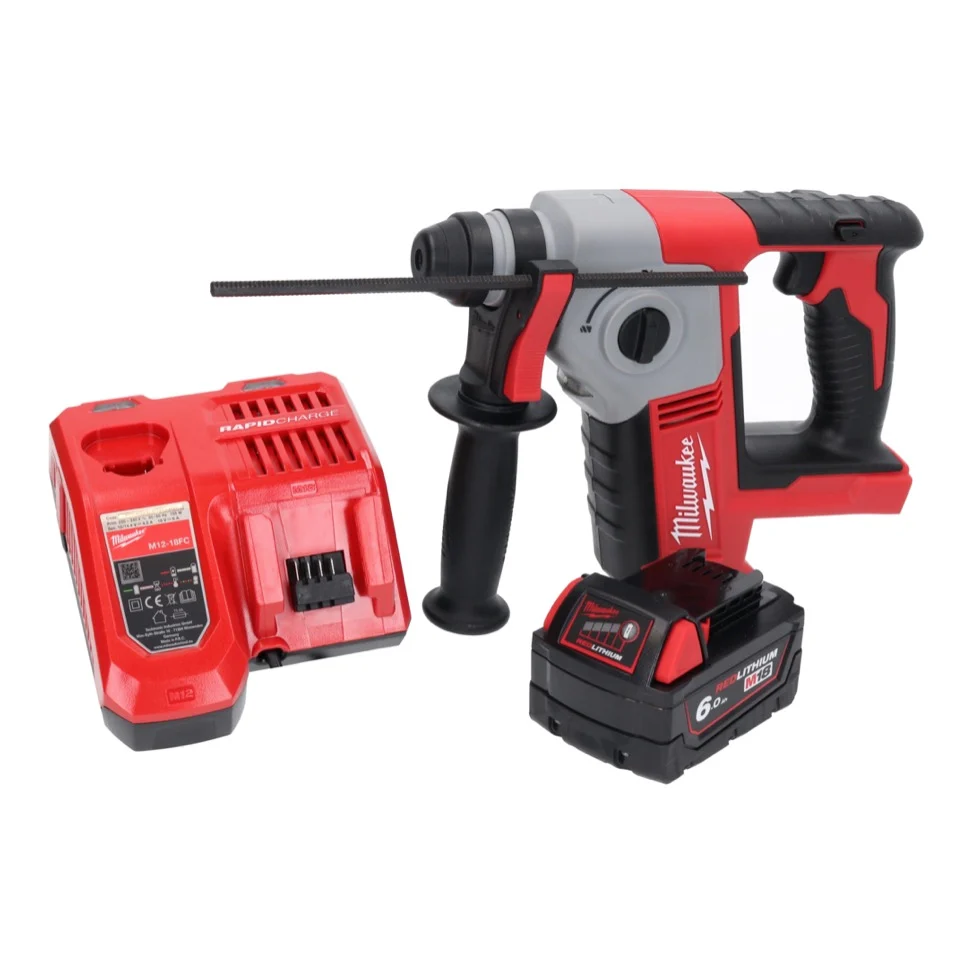 Taladro percutor baterí Milwaukee M18 BH-601FC 18 V 1,2 J SDS plus + 1x baterí 6,0 Ah + cargador