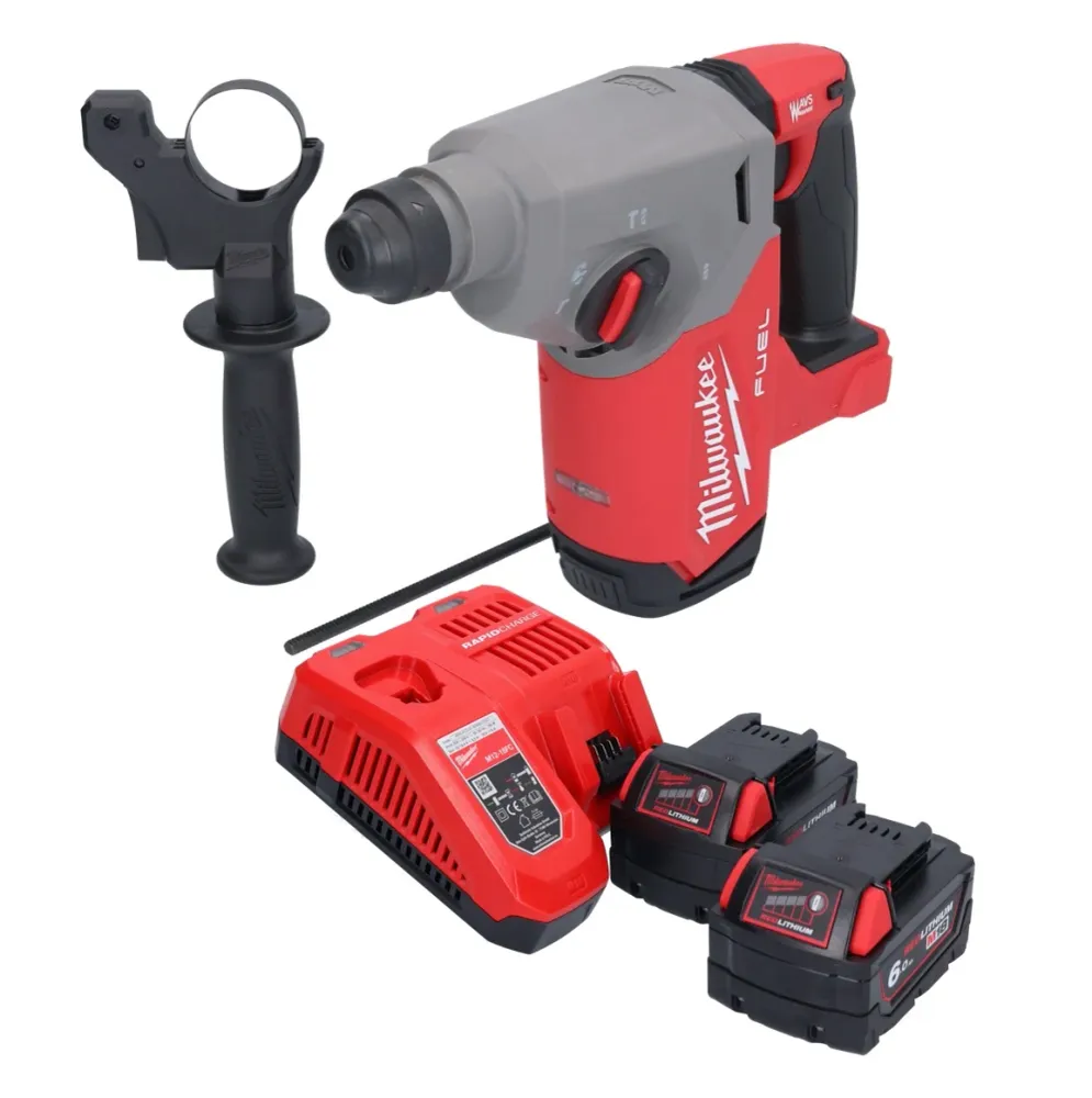 Taladro percutor baterí Milwaukee M18 FH-602 18 V 2,5 J SDS plus sin escobillas + 2x baterí 6,0 Ah + cargador