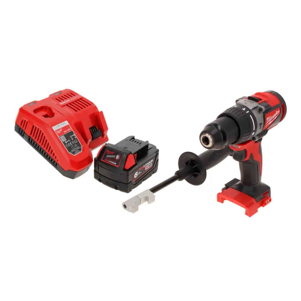 Taladro percutor inalámbrico Milwaukee M18 BLPD2-601 FC 18 V 82 Nm sin escobillas + 1x baterí 6,0 Ah + cargador