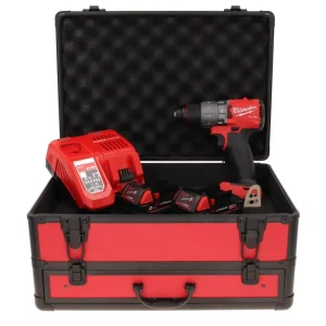 Taladro percutor inalámbrico Milwaukee M18 FPD2-202FC TX 18 V 135 Nm sin escobillas + 2x baterías 2,0 Ah + cargador + male...