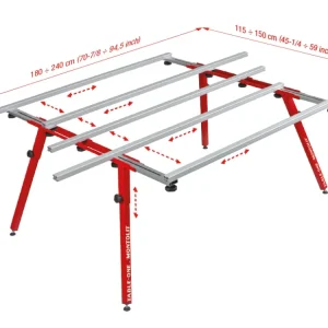 BANCO TRABAJO GRAN FORMATO TABLE ONE Montolit
