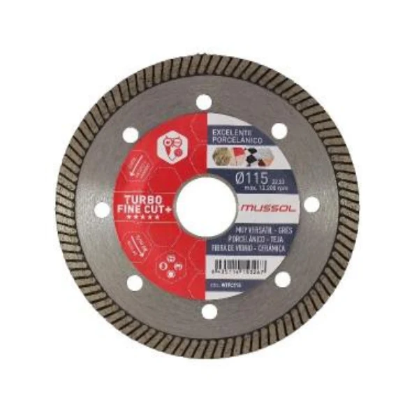 Disco diamante Turbo Fine Cut 115 Mussol