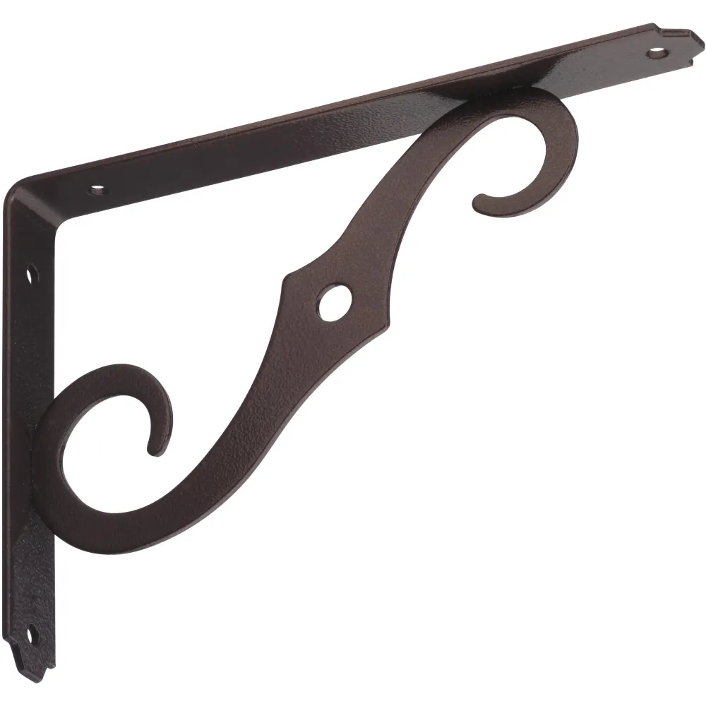 152BC Soporte para estante ornamental de 8 x 5-1/2 pulgadas - Bronce antiguo National Hardware