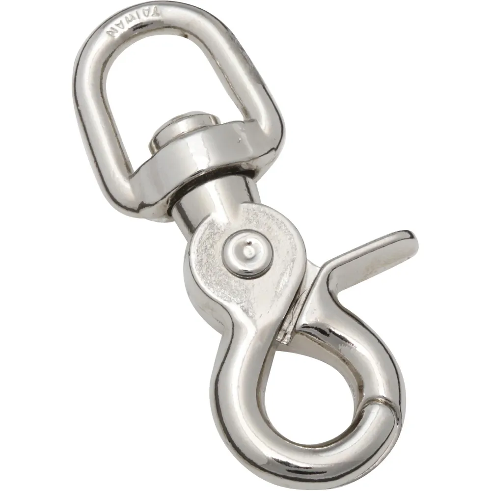 3041BC Mosquetón con gatillo de 1/2" x 2-5/8" - Níquel National Hardware