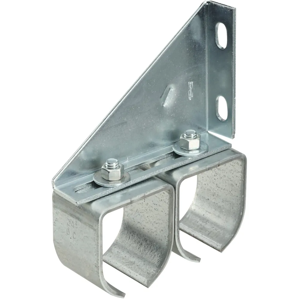 5414BC Soporte de riel redondo doble - Galvanizado National Hardware