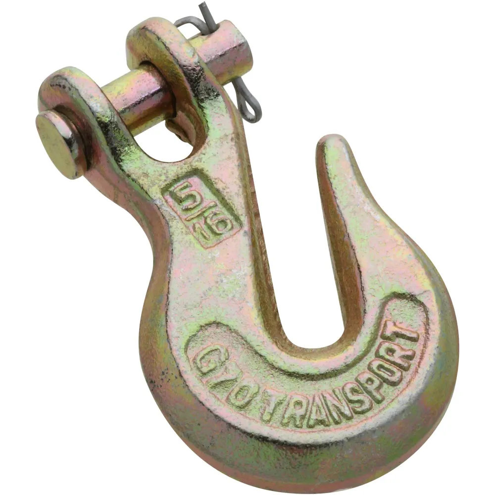 Gancho de sujeción de horquilla de 5/16" 3253BC - Cromado amarillo National Hardware