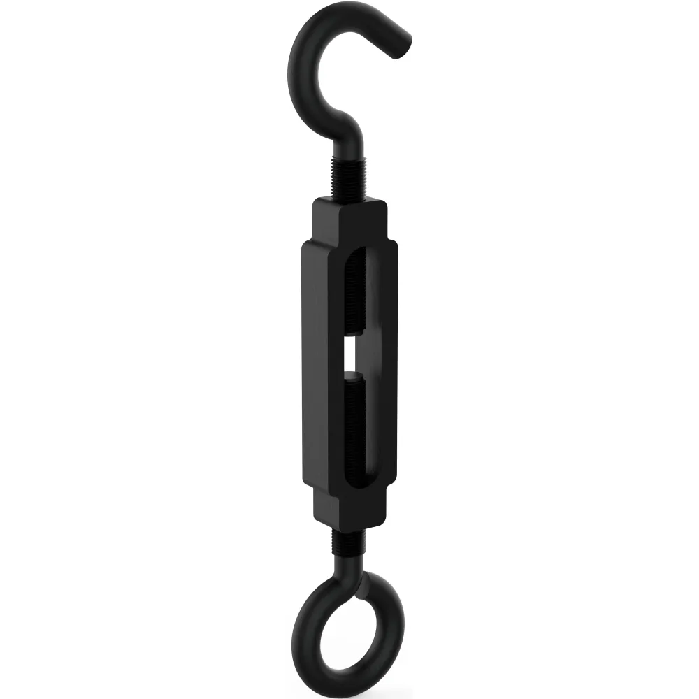 Gancho/ojo tensor V2179 de 3/8" x 10-1/2" - Negro National Hardware