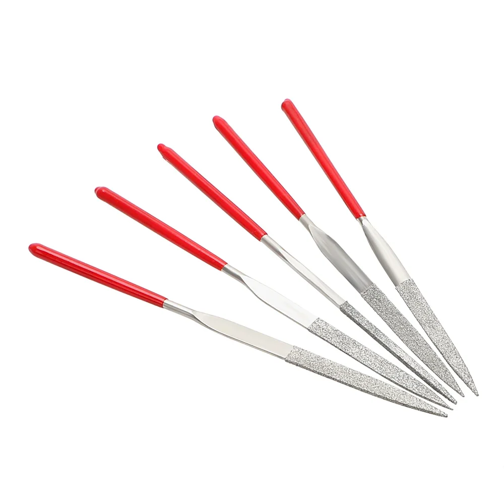 NICEYARD 140mm 10PCS Juego de mini limas de aguja de diamante Herramientas de mano para pasatiempos y manualidades de pied...