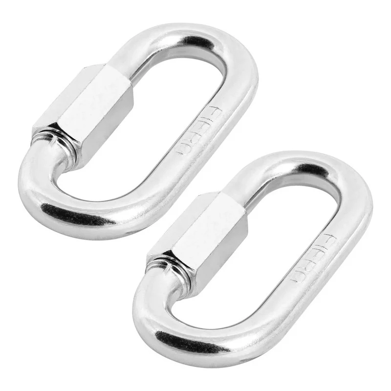 Pack De 2 Bandola Con Seguro 4mm (mosquetón) Plateado