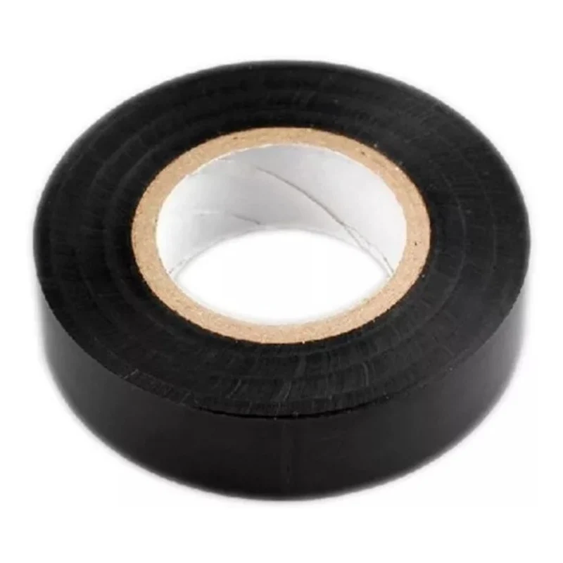 Pack 10 Cinta Aislante Negra Pvc Cableado Negro