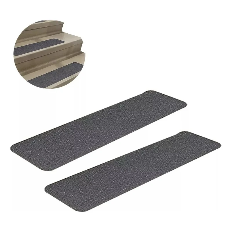 Pack 2 Cintas Antideslizante Adhesiva 15x60cm Grande Negro