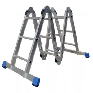 Escalera De Aluminio Multipropósito Peldaños 706633 Gris