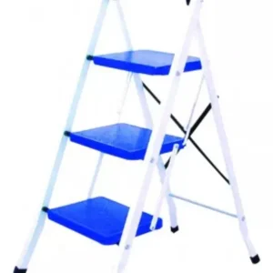 Escalera Domestica Peldaños Acero 3 Escalones Tipo Tijera