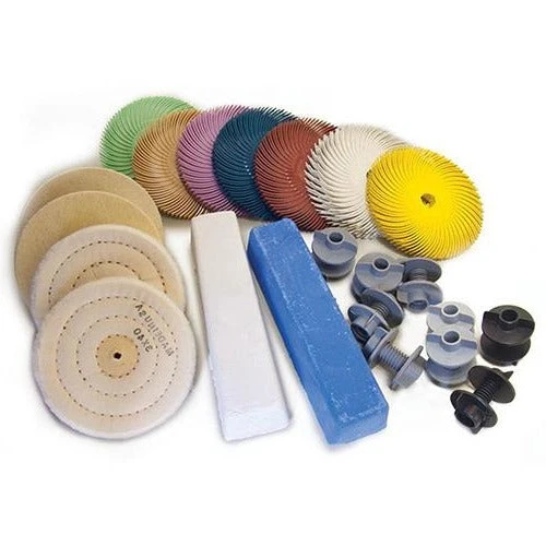 Bench Lathe Polishing Kit, 57 piece set - Wayne Werner Foredom Pepetools