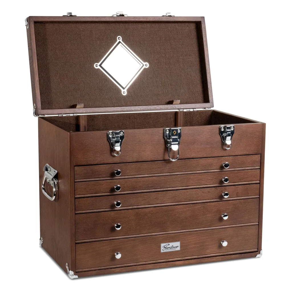 Dark Oak 5-Drawer Top Chest - Gerstner International, GI-T20-D Pepetools