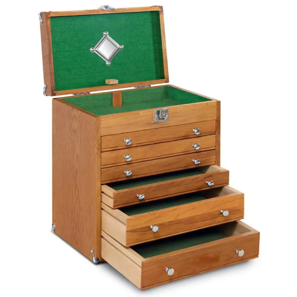 Oak 6-Drawer Mighty Portable Top Chest T16, Gerstner International Pepetools