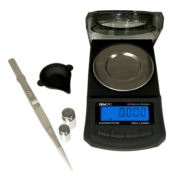 Premium Carat Scale, 250ct x 0.005ct - GEMORO Platinum PCT251 Pepetools