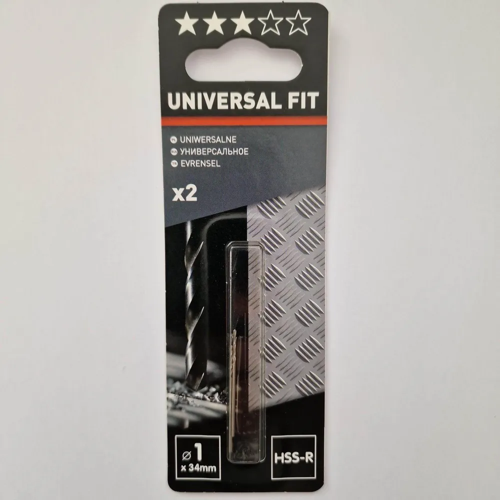 2 Brocas HSS-R 1x34mm Pinturas y Tarimas Ideas