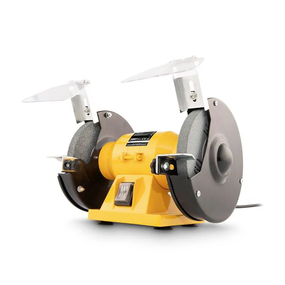 ESMERILADORA DE BANCO + 2 RUEDAS ABRASIVAS DE Ø150 mm, 150 W POWERPLUS