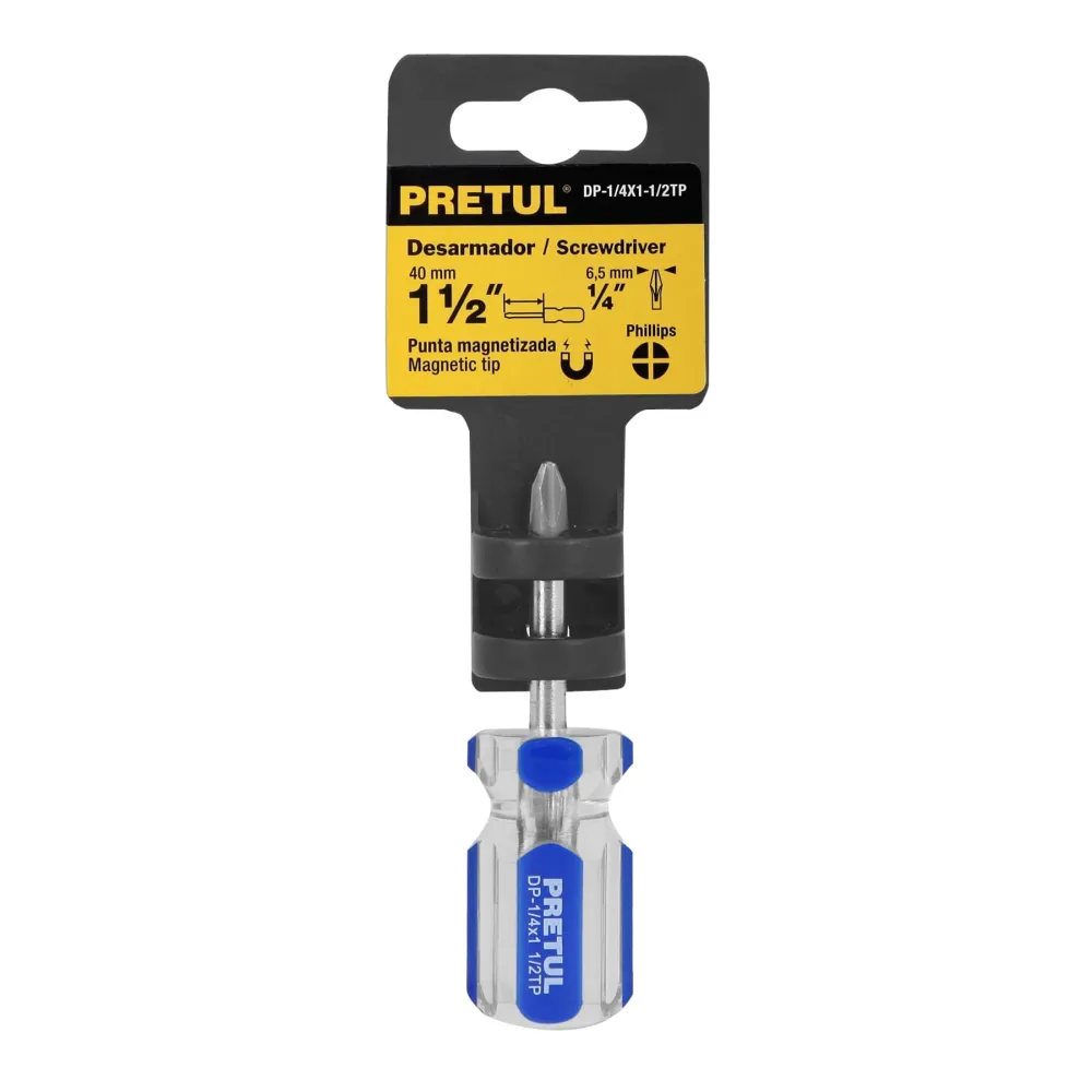 Desarmador estrella 1/4"x1-1/2" Pretul