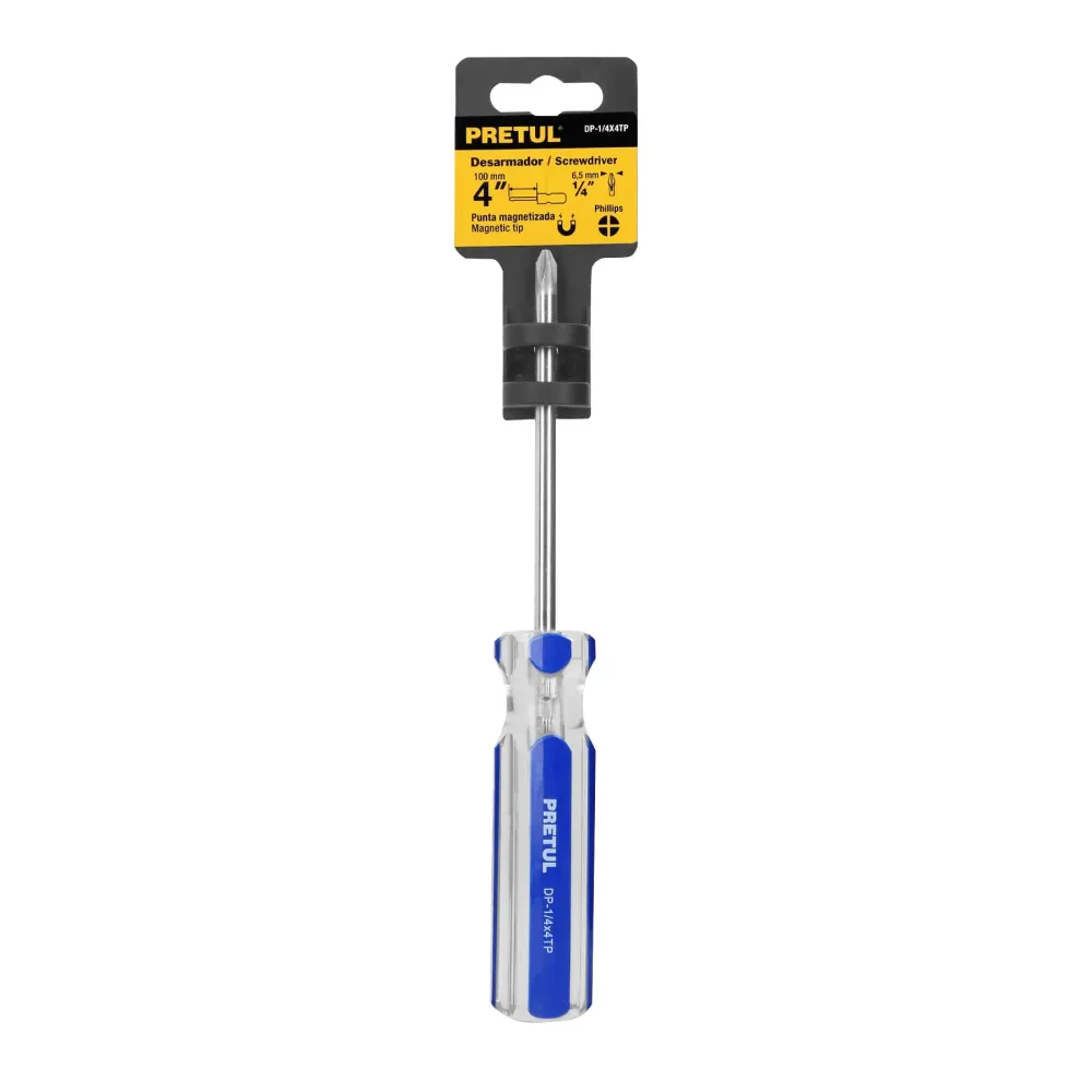 Desarmador estrella 1/4"x4" Pretul